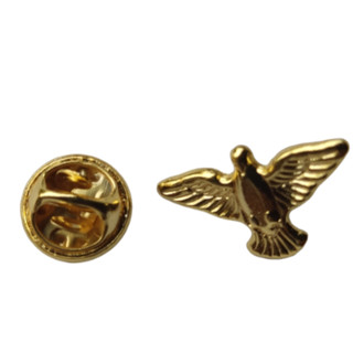 Broche Divino Espírito Santo dourado boton artigos religiosos espirito santo moda religioso decoração