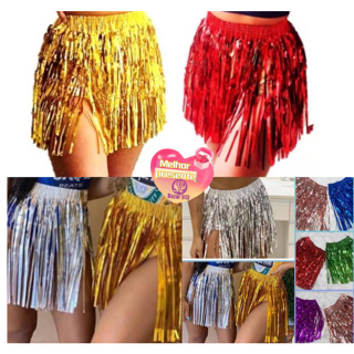 Saia Fitilho Carnaval Tamanho Único Metalizada 40cm Festa Fantasia em Oferta na Shopee