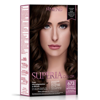 Amend Kit Tonalizante Supéria Color 673 Marrom Quente em Oferta na Shopee