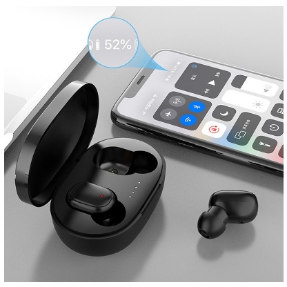 Fone De Ouvido Sem Fio Bluetooth A6S Pro Preto In-Ear 2023