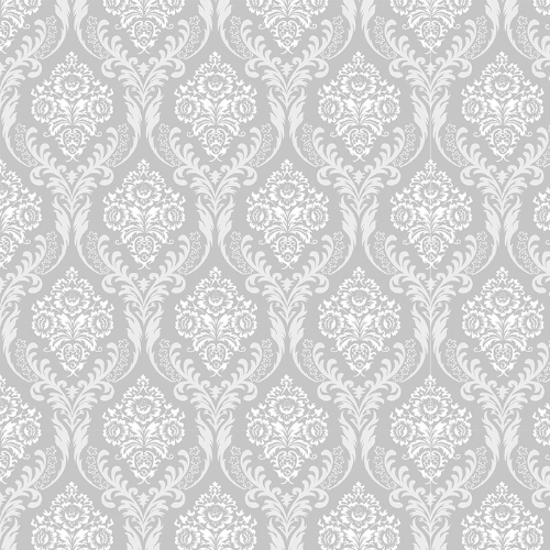 Papel De Parede Adesivo Decorativo Arabesco Cinza