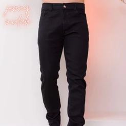 CALÇA JEANS MASCULINA TRADICIONAL BASICA PRETA PREMIUM