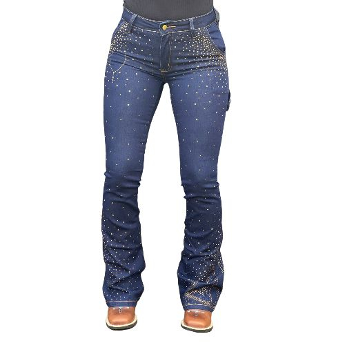 Calça Fem. Carpinteira Country Tex Team Nossa Senhora Brilho