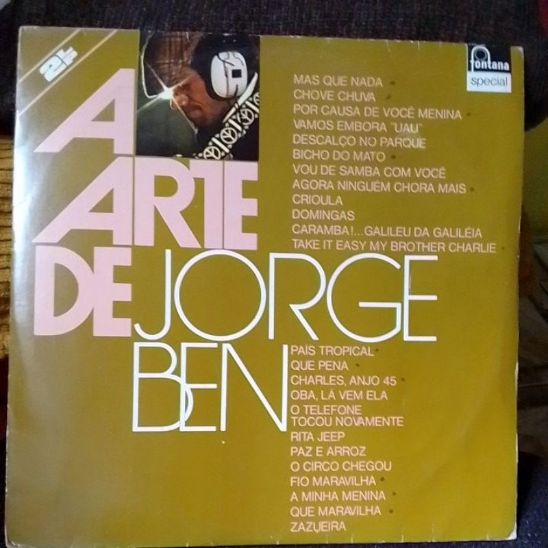 lp vinil - a arte de jorge ben 2 lps com encarte/ m.p.b/bossa nova/samba rock/ 1975 / leia anúncio até o fim