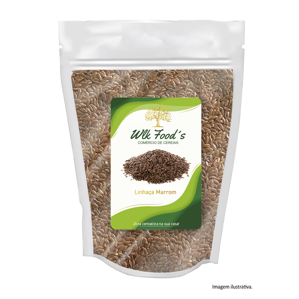 LINHAÇA MARROM SEMENTE - 1KG em Oferta na Shopee