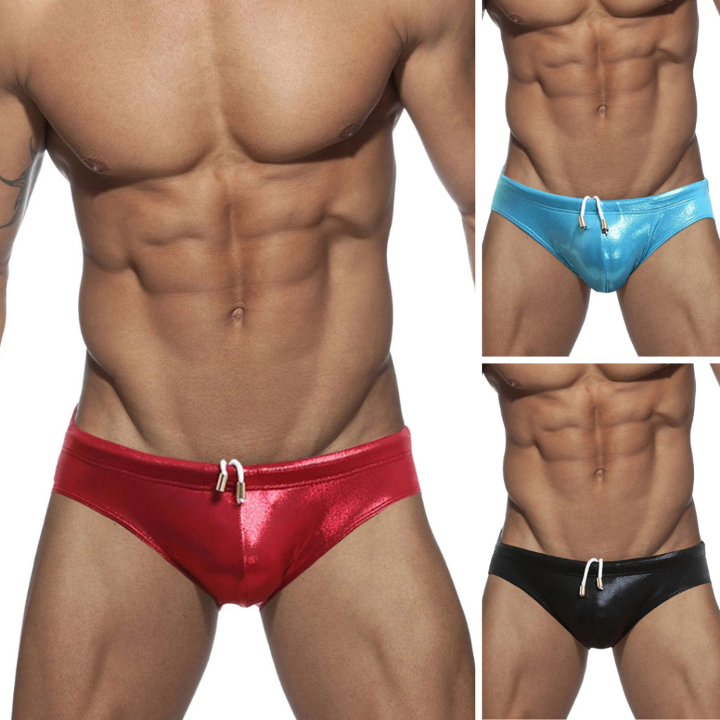 Sunga Slip Metallic com Bojo - importada