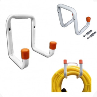 Suporte multiuso de parede para bicicleta, mangueira, escada, rodo, vassoura acompanha parafusos
