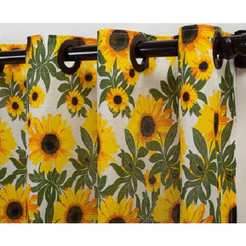 Cortina Decorativa Cozinha Sala Quarto 2,00 x 1,30 Cortina Estampada
