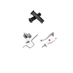 Kit Guidão Cg 125 150 160 Fan Titan + peso Guidão PCX + Par Manete Cromado + manopla cargo