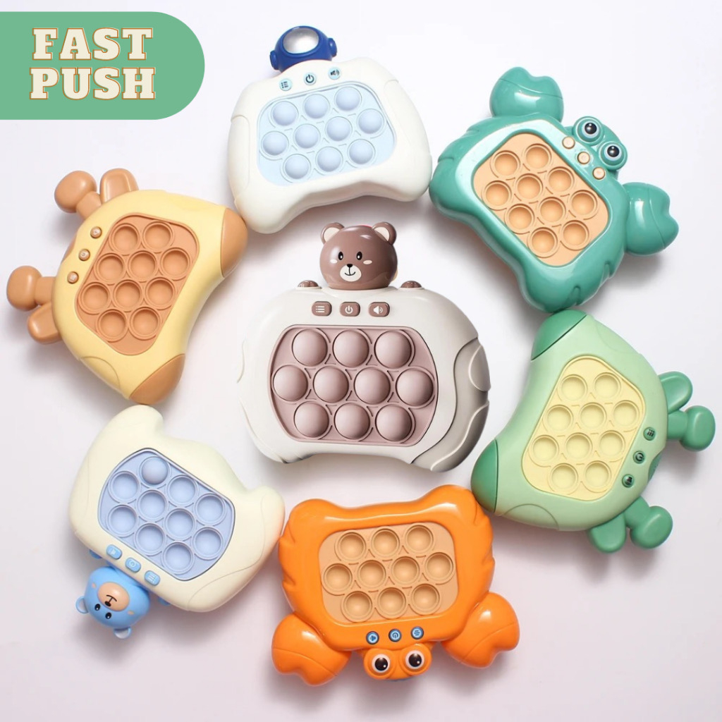 Kit 2 Fast Push Game POP IT Giro Brinquedo Game Anti Stress Ansiedade presente de festa