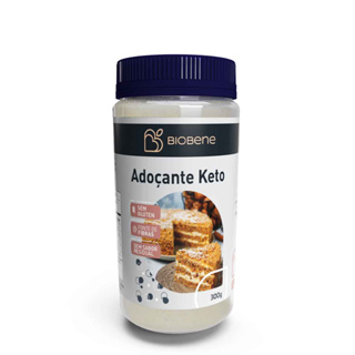 Adoçante Caramelizável Natural Baixa Caloria Keto Biobene 300g em Oferta na Shopee