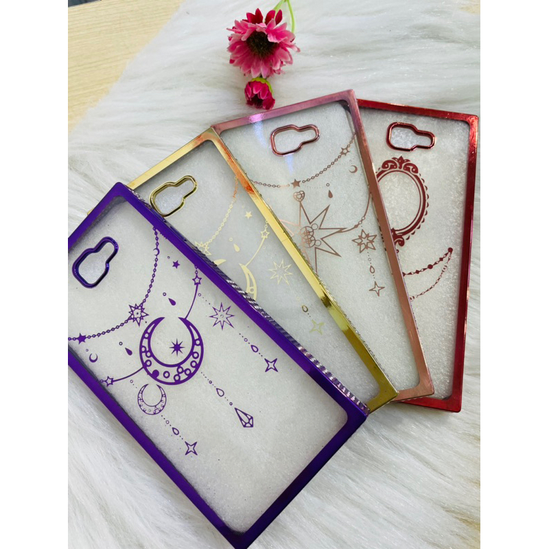 kit Capa celular Samsung J7 prime transparente strass decorada + Pelicula 3D