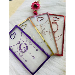 kit Capa celular Samsung J7 prime transparente strass decorada + Pelicula 3D