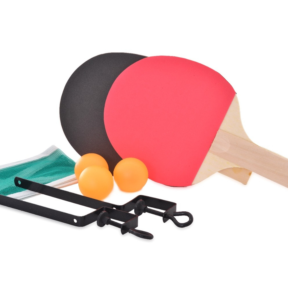 Kit 2 Raquete Tenis De Mesa Profissional Ping Pong Premium Lisa com 3 Bolinhas Rede Esporte Atividade Física