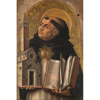 Quadrinho São Tomás de Aquino 10cm em Oferta na Shopee