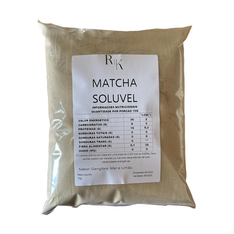 Matcha solúvel 500g( GENGIBRE,MEL E LIMÃO ) em Oferta na Shopee