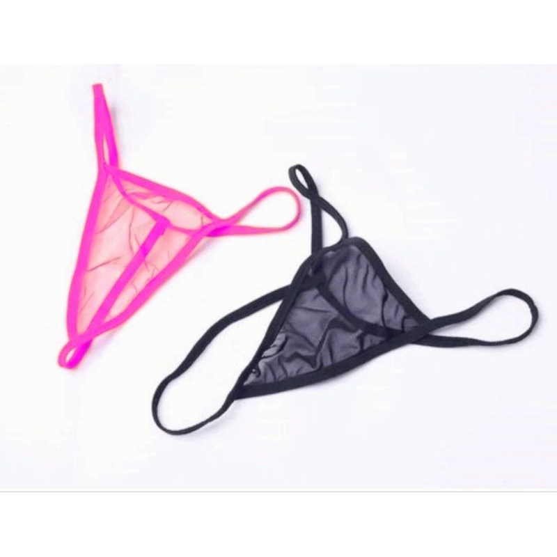 calcinha 1020  fio dental com transparência em Oferta na Shopee