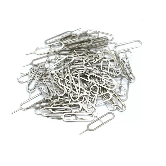 Kit 10 a 100 Peças Chave Abertura Bandeja Chip Sim CardChavinha Extratora em Oferta na Shopee