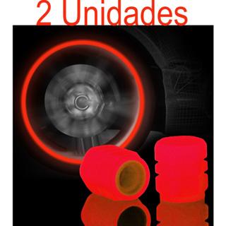 Kit 2 - Tampa Bico Pneu BRILHA NO ESCURO Tampinha Plástica Carro Moto Bicicleta - Válvula - Várias Cores em Oferta na Shopee