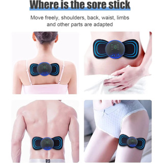 Mini Massageador de Cervical Elétrico Portátil Alivia Dores Corpo Pescoço USB