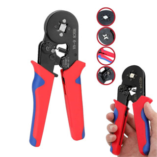 Alicate Crimpar Terminal Prensa Fio Ilhos Tubular 0,25 Até 10mm² Desencapar Descascador