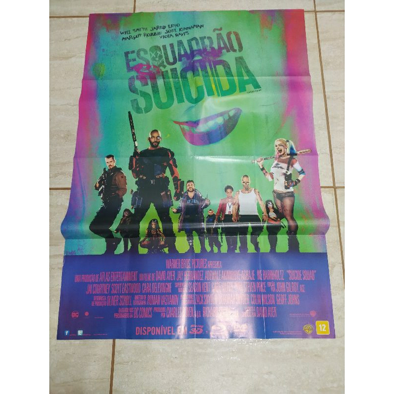 Poster Filme Esquadrão Suicida (de Locadora, Sem Dvd)