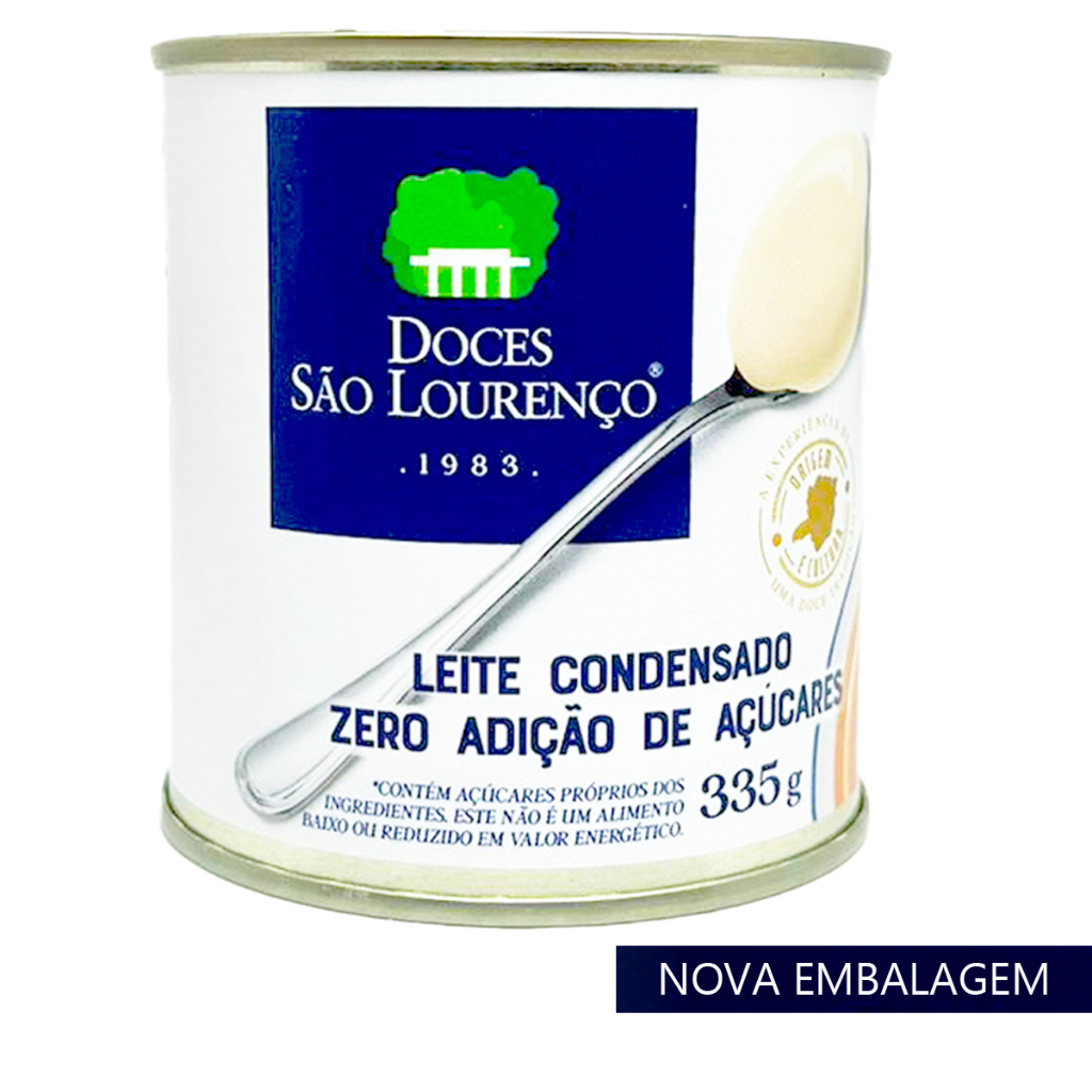 Leite Condensado Diet Zero Açúcar e Sem Glúten 335g 4 Unidades