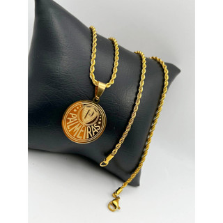 Corrente Cordão Bahiano 45CM-60 CM  Aço Inoxidavel pingente Redondo