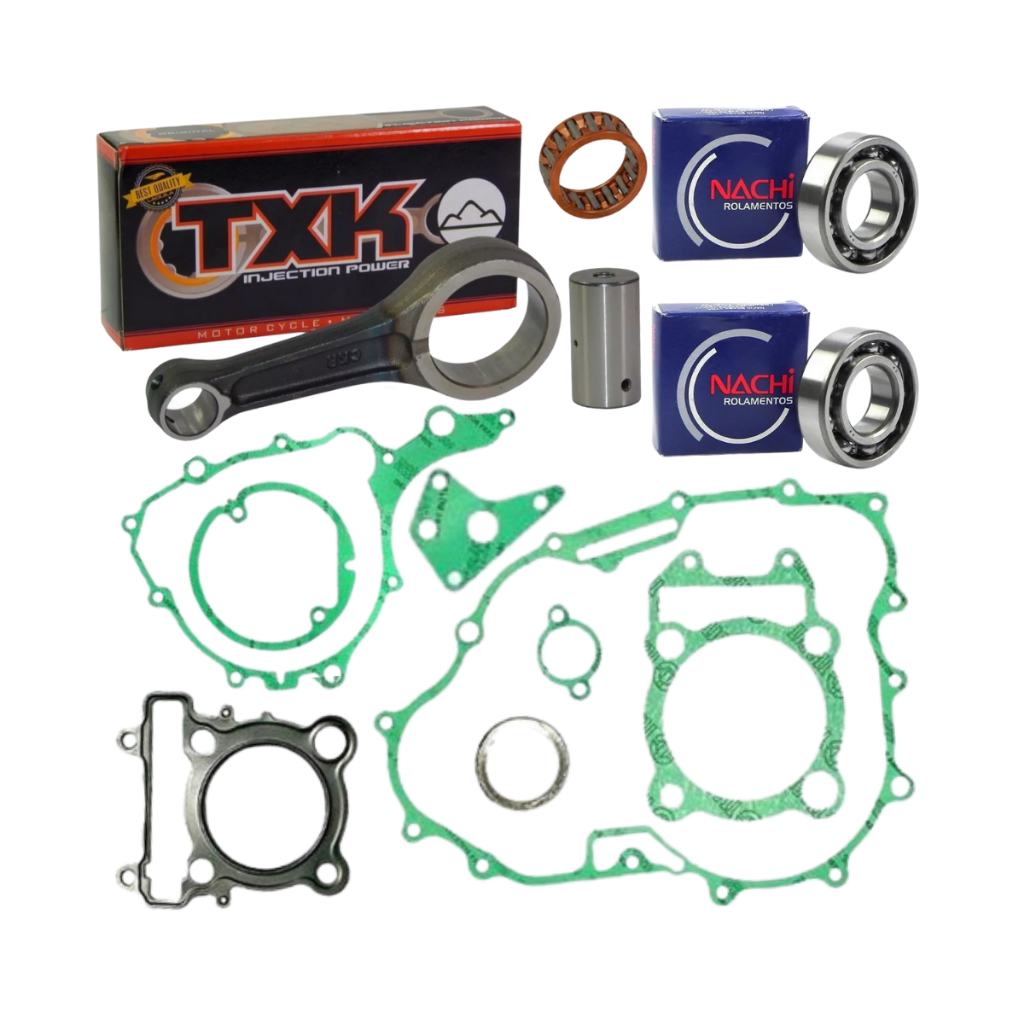 Kit Biela Txk Fazer 250 Com Rolamentos e Jogo de Juntas em Oferta na Shopee