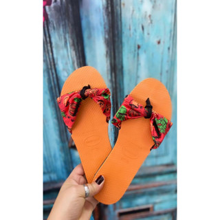 Chinelo Havaianas Saint Tropez Laranja/Vermelha