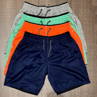 Kit 3 Bermudas Tactel Infantil Juvenil Menino Verão Com Bolso e Cordão 8 e 10 Anos em Oferta na Shopee