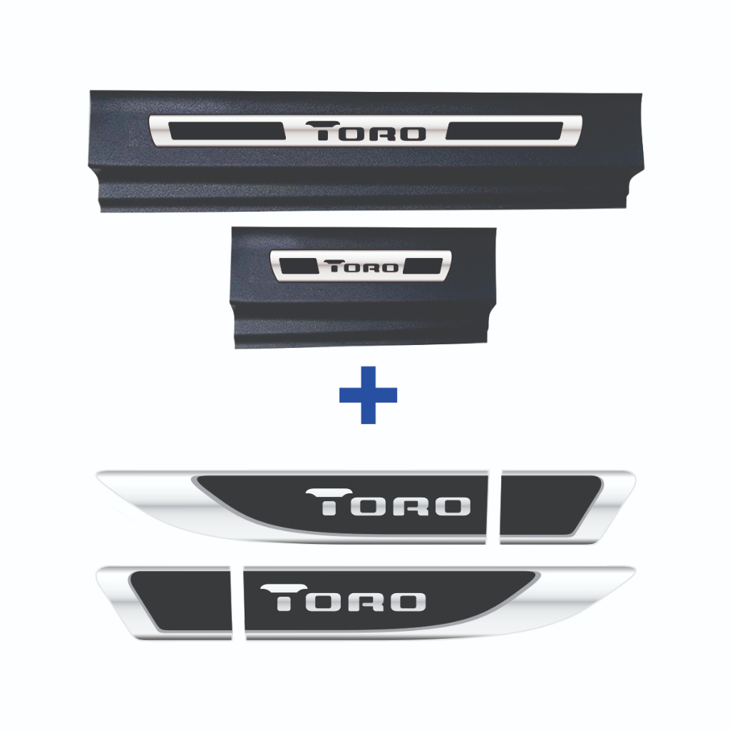 Fiat Toro Kit Soleira Resinada E Aplique De Paralama