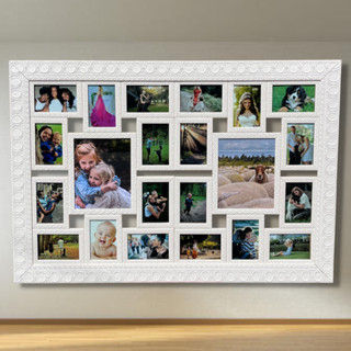 Painel Mural Para 22 Fotos 10x15cm c/ Vidro Quadro Para Fotos