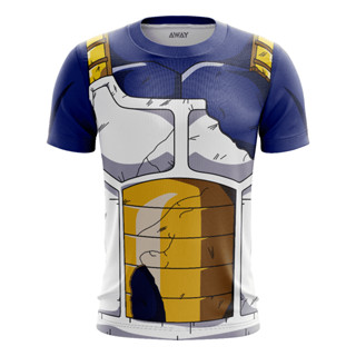 Camisa Camiseta Desenho Anime Dragon Ball Z Traje 3D Vegeta Adulto Infantil