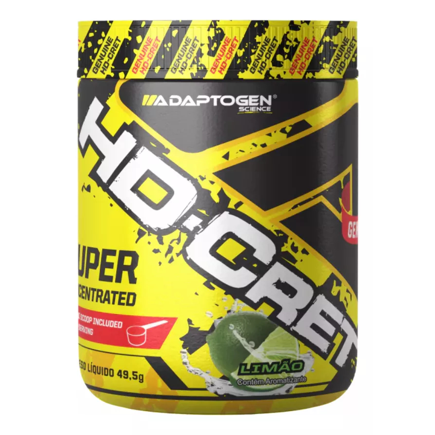 Hd Cret Creatina Super Concentrada Sabor Limão - Adaptogen