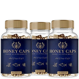 3 Honey Caps Potencia Extrema 60 Cáps Original 100% Eficaz