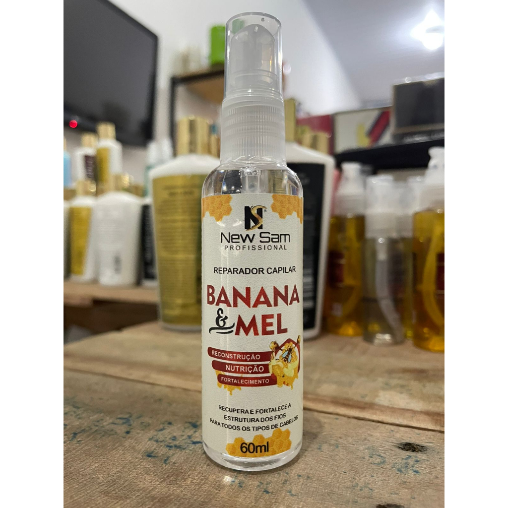 Reparador de Pontas Reconstrutor e Fortalecimento Banana e Mel 60ml