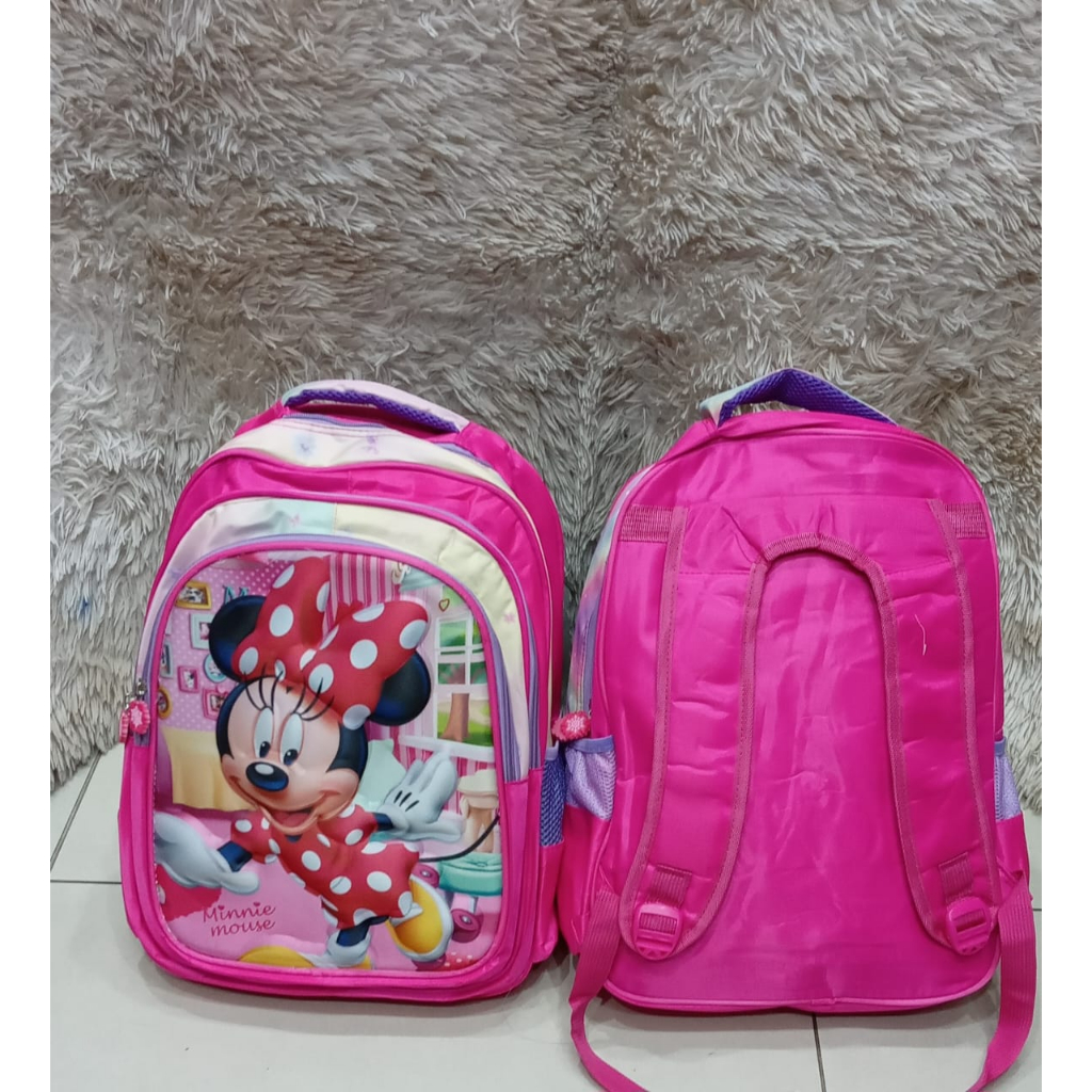 Mochila Escolar Infantil Menina, Mínimo Bolsa Resistente vários Designs em Oferta na Shopee