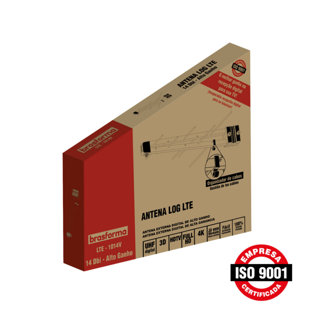 Antena Local Externa Uhf/digital 10 Elementos Brasforma 4k