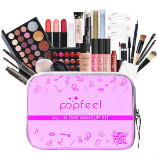 Kit Maquiagem Kit Maquiagem Completo 24 Itens Ruby Rose Melu Adversa Luisance Max Love Suellen Veneza Cisne Ruby Angel Vivai Fenzza - Makes Baratinhas