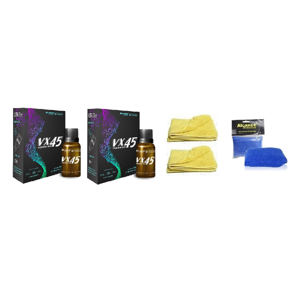 Kit Vitrificação 2 Vx45 20ml + 2 Microfibras + 1 Aplicador