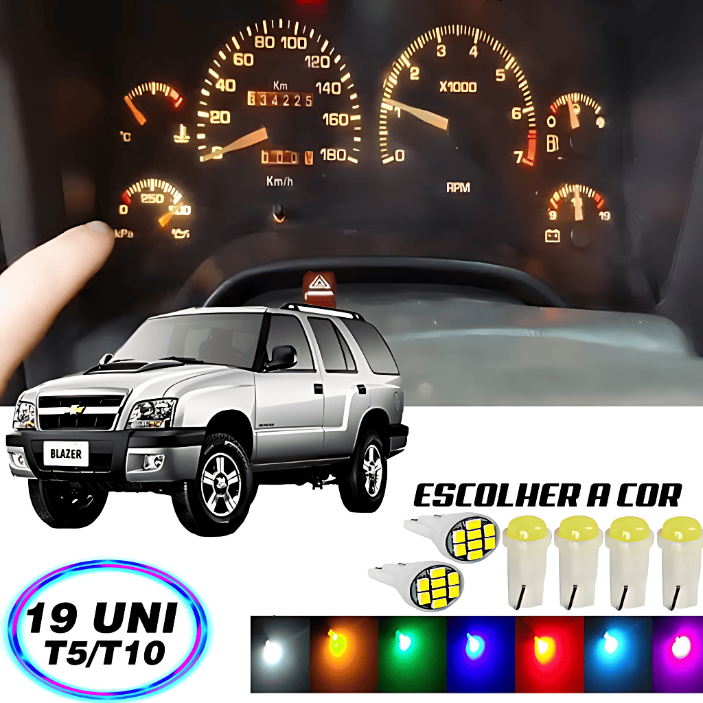 Lâmpada Painel Blazer 95 A 2000 19 Peças