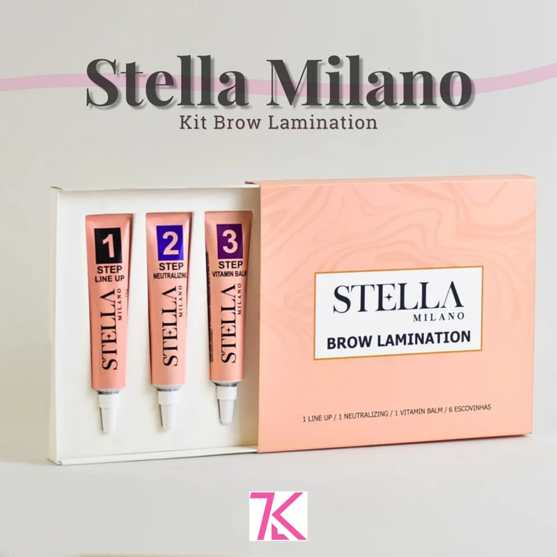 Kit Stella Milano para Brown lamination e lash Lift.