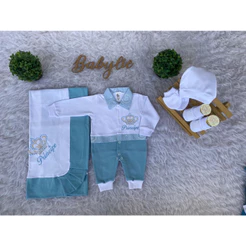 Saida de Hospital Masculina Completa kit com 5 peças 100% Algodão