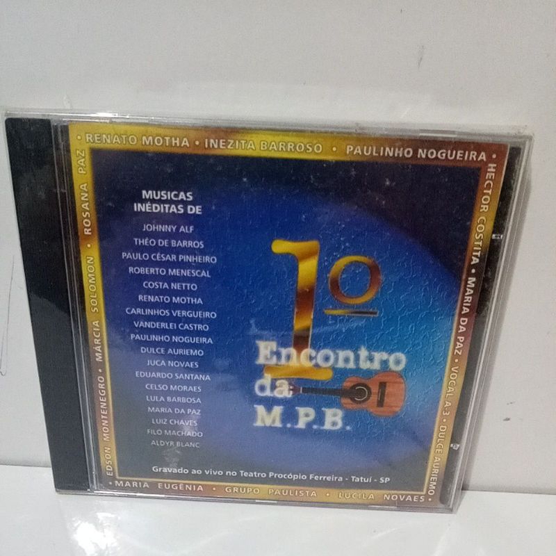 Cd 1° Encontro Da MPB Johnny Alf, Roberto Menescal, Paulinho Nogueira E Muito Mais Novo de Fabrica original