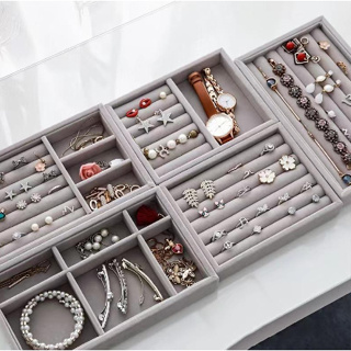Bandeja Porta Jóias de Veludo para Closet Gavetas Organizador de Bijuterias e Relógios em Oferta na Shopee
