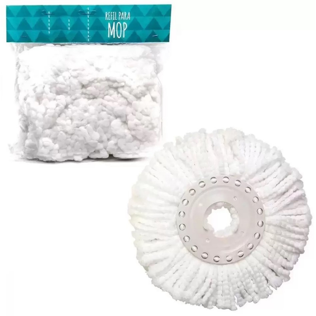Refil Mop Pocket Esfregão 13,3cm Limpeza Giratório Fit Limp