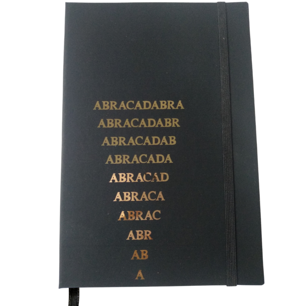 Caderno Capa Dura Abracadabra Artesanal | Grimório Diário de Escrita | Caderno Místico