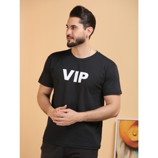 Camiseta Básica Masculina "VIP" Lisa Fio 30.1 100% Algodão casual NOVO
