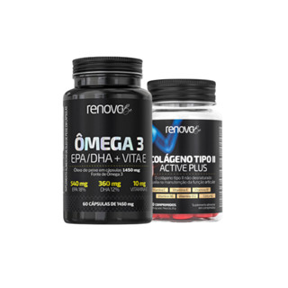 Kit Ômega 3 Vita E + Colágeno Tipo 2 Ossos, cartilagem e Articulações - Renova Be